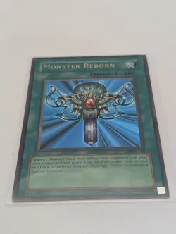 Monster Reborn Ultra Rare The Legend of Blue Eyes White Dragon LOB-118 LP Yugioh - Image 1