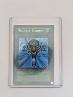 Monster Reborn Ultra Rare The Legend of Blue Eyes White Dragon LOB-118 LP Yugioh - Image 2
