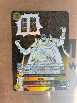 ONE PIECE THE TIME OF BATTLE #OP16-116 ZEHAHAHAHAHA! MANGA ALTERNATE ART - Image 1