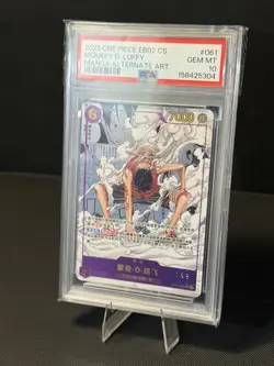 PSA 10 Serialized 2025 One Piece EB02 CS Manga Alt Art 061 Monkey D Luffy POP 23 - Image 1