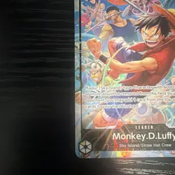 Bandai One Piece CCG Monkey D. Luffy Alt-Leader OP15-098 Full Art Holo EN 5000 - Image 4