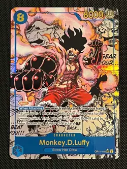 Monkey.D.Luffy OP11-118 Snakeman Manga Rare One Piece TCG English - Image 1