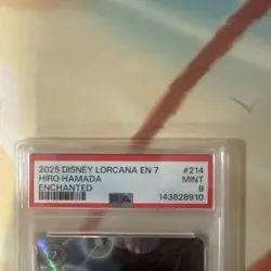 2025 DISNEY LORCANA EN 7-ENCHANTED HIRO HAMADA ARMOR DESIGNER PSA 9 - Image 3