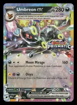 Pokemon TCG Umbreon ex Prismatic Evolutions Stamp Promo Card 060/131 NM - Image 1