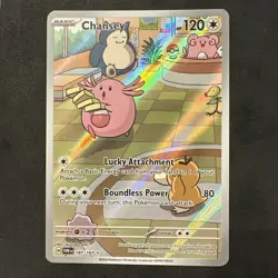 Pokemon TCG Chansey Illustration Card Twilight Masquerade 187/167 NM Condition - Image 1