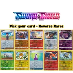 Pokemon Sword and Shield Base Set Pick Your Card! Reverse Holo Nm/Lp - Image 1