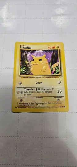 Pikachu Wizards Promo 58/102 WoTC Gold Foil Nintendo Power Magazine Pokemon Card - Image 1