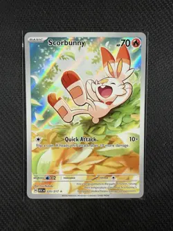Scorbunny 225/217 ME: Ascended Heroes Illustration Rare Pokemon Card NM - Image 4