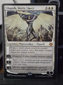 MTG Tarkir: Dragonstorm Elspeth, Storm Slayer TDM #0011 EN NF NM - Image 1
