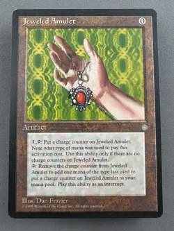 Jeweled Amulet MTG Ice Age—Never Played Near Mint—Vintage Magic the Gathering - Image 1