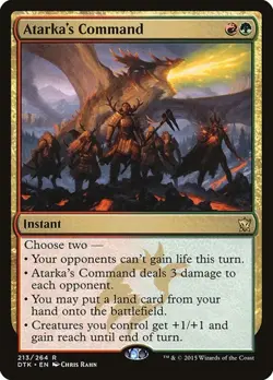 Atarka's Command Dragons of Tarkir LP MTG - Image 1
