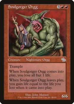 Judgment Soulgorger Orgg MTG Magic the Gathering NM - Image 1