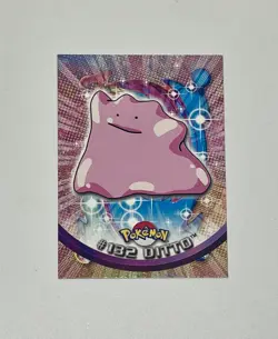 POKEMON Topps #132 DITTO Non Holo Blue Logo Near Mint TV Animation 2000 LP - Image 1