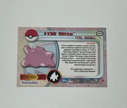 POKEMON Topps #132 DITTO Non Holo Blue Logo Near Mint TV Animation 2000 LP - Image 2
