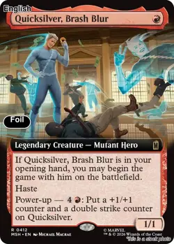 (Preorder) Quicksilver, Brash Blur (Extended Art) EN [MSH - 412] - NM [Foil] ... - Image 1
