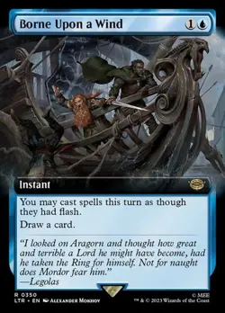 Borne Upon a Wind - Extended Art LTR LP MTG - Image 1