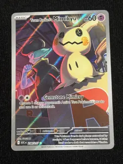Team Rocket's Mimikyu 238/217 Illustration Rare Ascended Heroes Pokemon NM - Image 1
