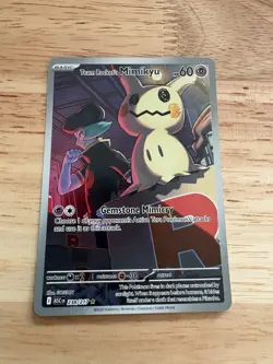 Team Rocket's Mimikyu 238/217 Illustration Rare Ascended Heroes Pokemon TCG NM/M - Image 1