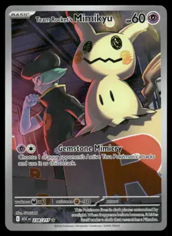Team Rocket's Mimikyu 238/217 Illustration Rare Ascended Heroes Pokemon Holo NM - Image 1