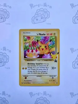 Pokemon Celebrations Birthday Pikachu #24 Black Star Promo Holo NM - Image 1