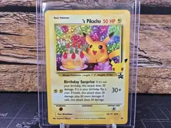 Birthday Pikachu 24/53 Celebrations Holo Black Star Promo Pokemon NM+ - Image 1