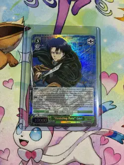 Bushiroad Weiss Schwarz Attack on Titan Levi SP Resisting Fate Foil Full Art - Image 1