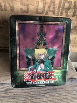 Konami Yu-Gi-Oh! Kazuki Collector Tin With Loose Cards Lot 530 Cards 1996 Vtg - Image 1