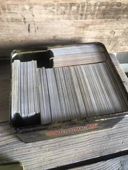 Konami Yu-Gi-Oh! Kazuki Collector Tin With Loose Cards Lot 530 Cards 1996 Vtg - Image 3