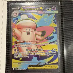 Pokemon Mega Clefable EX POR 103/088 Full Art Holo English Ultra Rare Card - Image 1