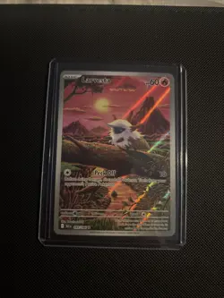 Pokemon TCG Larvesta Black Bolt Full Art Illustration Card - Image 1
