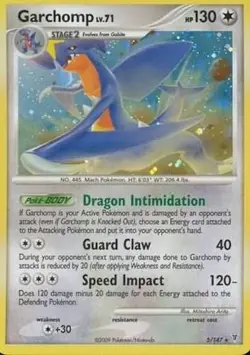 Pokemon TCG - Garchomp - 5/147 - Rare Holo Platinum Supreme Victors [Light Play] - Image 1