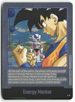Energy Marker E-77 Silver Manga Booster 01 Dragon Ball Super Card - Image 2