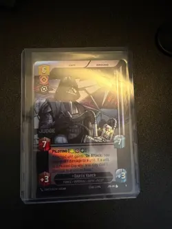 Star Wars Unlimited Extremely Rare Darth Vader Pilot Judge Card - Image 1