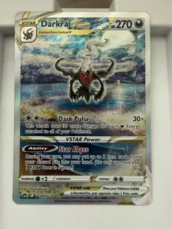 Darkrai VSTAR Crown Zenith: Galarian Gallery Holo Card GG50/GG70 NM/M Condition - Image 1