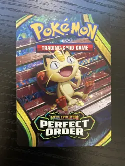Meowth Perfect Order Build & Battle Trainer Tips Pack Art Card Pokemon English - Image 1