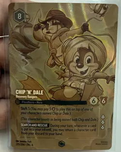 Chip 'n' Dale - Recovery Rangers 205/204 Enchanted Disney Lorcana English Card - Image 1
