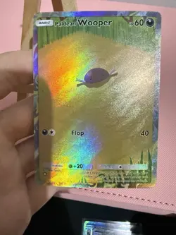 Paldean Wooper Pokemon POCKET version Card TCG Display *Not Paldea Evolved - Image 2