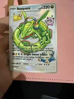 Music Rayquaza Jigglypuff Pikachu Snorlax Pokemon Card Display Art Card - Image 2