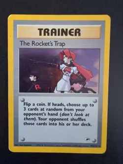 The Rockets Trap Trainer Holo Card Gym Heroes 19/132 - MP - Image 1