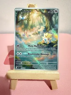 Togepi Snorlax Milotic Swablu Pokemon Card DISPLAY ART CARD - Image 1