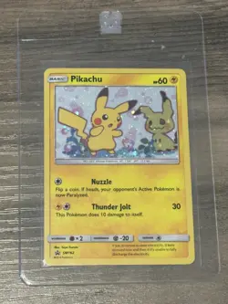 SM162 Promo Pikachu Pokemon Card, Excellent condition, lightly used - Image 2
