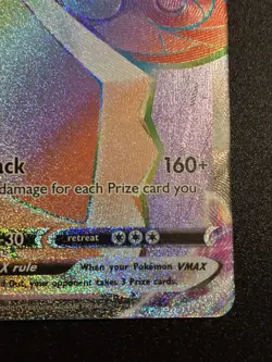 Pokemon TCG Aegislash VMAX Rainbow Secret Rare Card 190/185 Vivid Voltage - Image 3