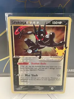 Greninja Gold Star SWSH144 - Celebrations ETB PROMO Pokemon Card NM - Image 1