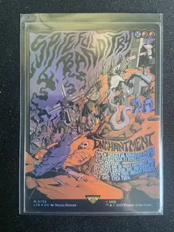 Spiteful Banditry | NM FOIL Borderless Poster | Lord of the Rings MTG - Image 1