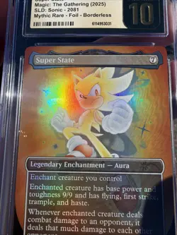 MTG Super State Foil SLD Sonic Friends & Foes Borderless CGC 10 Pristine 🔥 - Image 3
