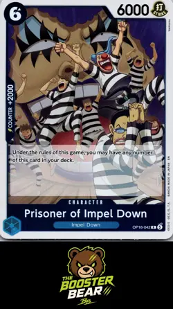 Prisoner of Impel Down OP16-042 The Time of Battle R One Piece NM/M ENG - Image 1