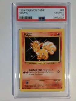 Pokemon Vulpix 68/102 Base Set Unlimited PSA 10 - Image 1