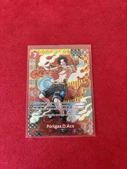 One Piece Portgas.D.Ace OP02-013 SP Special Rare, EN, NM, OP08 - Two Legends - Image 1