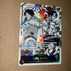 Carte One Piece Luffy et Ace Leader ST30-001 alt FR - Image 2