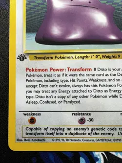 ⭐ Ditto 3/62 1st Edition Holo Rare Fossil WOTC Pokemon Card NM/LP ⭐ - Image 5